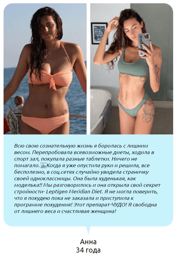 результат Анны, 34 года